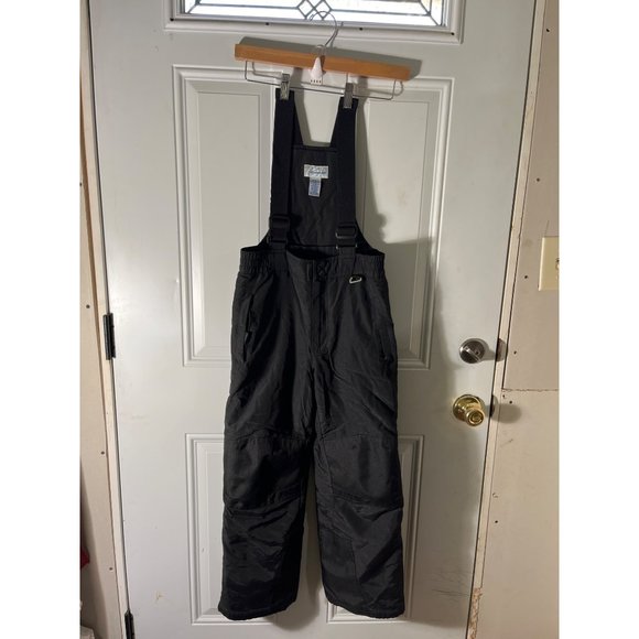 Slalom children’s black suspender snow pants size medium. - Picture 1 of 5